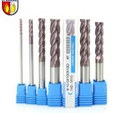 HRC 50 Flat End Mills, 4-20mm Shank Diameter, 4 Flutes