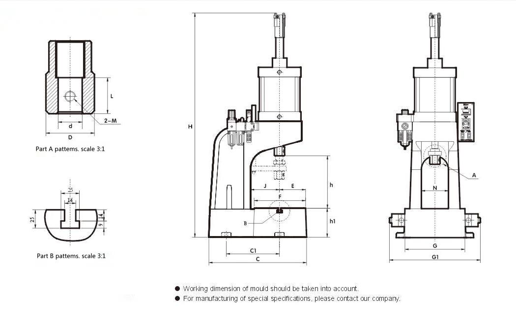 Pneumatic Press PRNC
