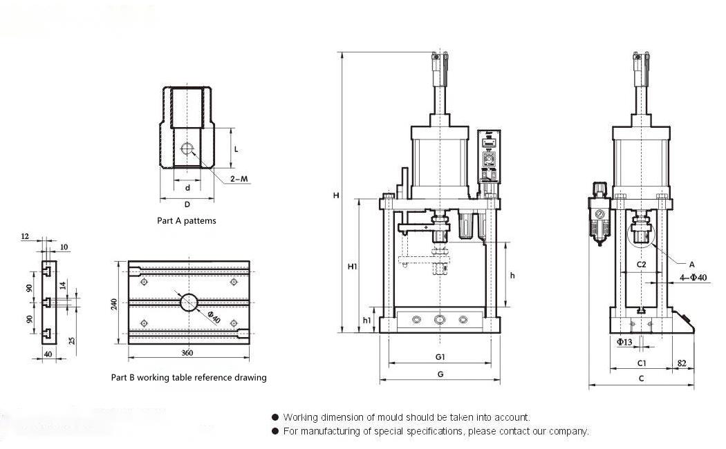 Pneumatic Press PRND
